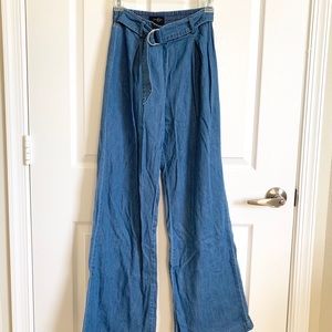 Linen Denim Pants